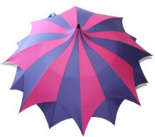 d'amazoni stick umbrella blue and pink; topview