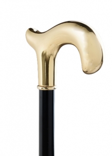 walking stick gold plated handle nr 10