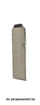 flat folding  umbrella, carbonsteel grey,  Chic, closed