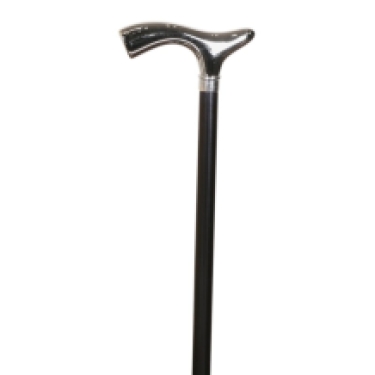 wooden cane, derby handle nickel