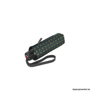 small folding umbrella Knirps x on green / closed