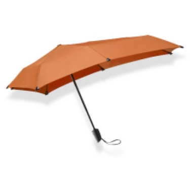 senz folding umbrella automat apricot  side view