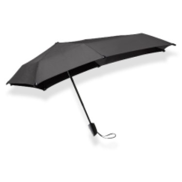 senz folding umbrella automat black side view