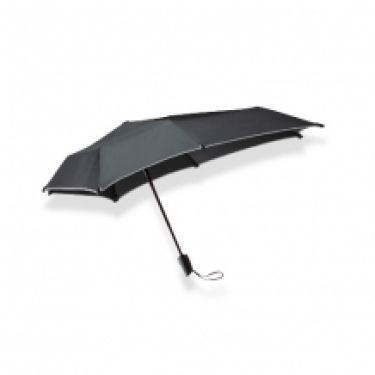 xxl stick umbrella senz black reflective, sideview