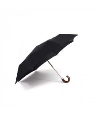 black folding umbrella wooden hook ,open