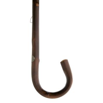 stick umbrella chestnut detail handle