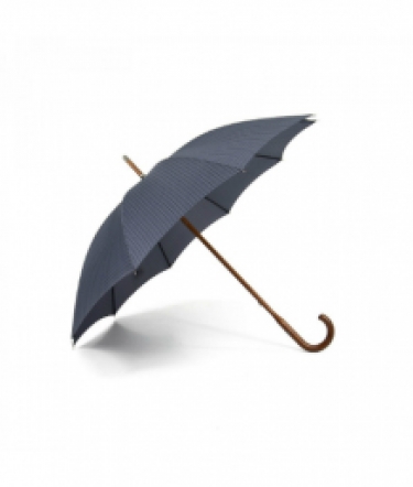 stick umbrella bluegrey open