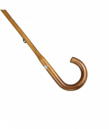 stick umbrella  handle made of 1 piece wood