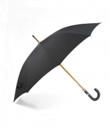 black stick umbrella leather handle, sideview