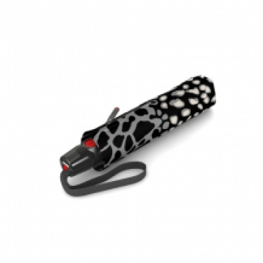 knirps automatic folding umbrella animal stone closed