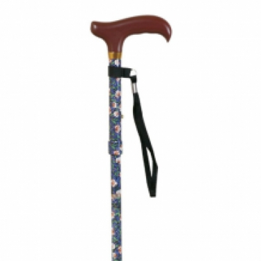 folding cane 5 elements flowers
