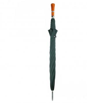 large green umbrella handle as golfclub, closed