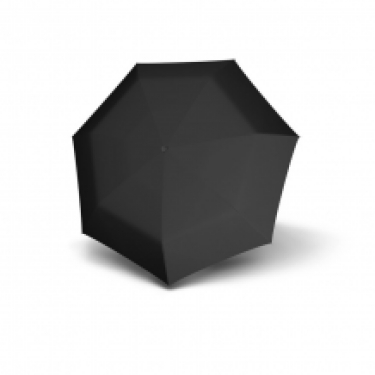mini xs 18cm steel umbrella manual black, open