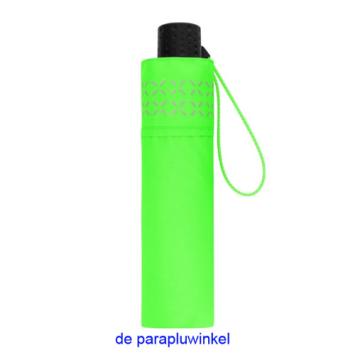 folding  umbrella, fluo green, closed