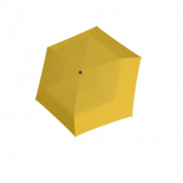 flat folding umbrella carbonsteel open, yellow