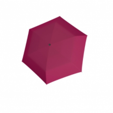 flat folding umbrella carbonsteel, pink open