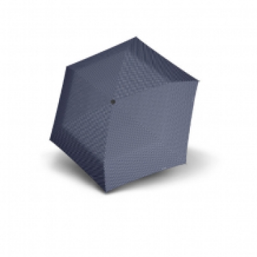 flat folding umbrella carbonsteel, Chic,blue, open