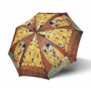 folding umbrella Der Kuss by Klimt, open