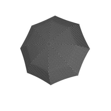 folding umbrella uni 29cm autom minim black, open