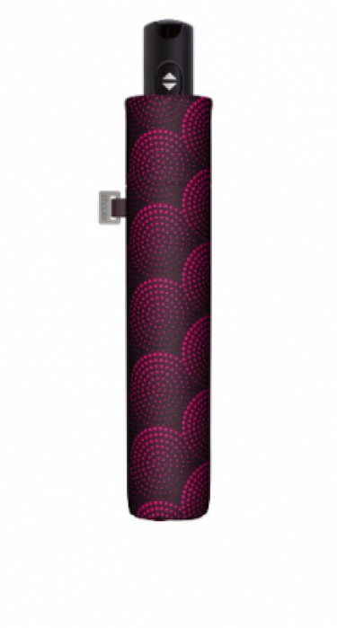 folding umbrella  29cm autom twister pink, closed