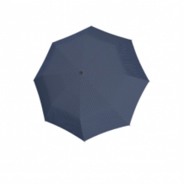 automatic steel folding umbrella 29cm blue-grey striped open,