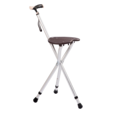 walking stick as chair , aluminium colour