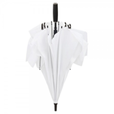2 persons white umbrella square shaped,closed