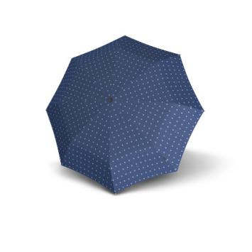 knirps autom folding umbrella kelly blue open