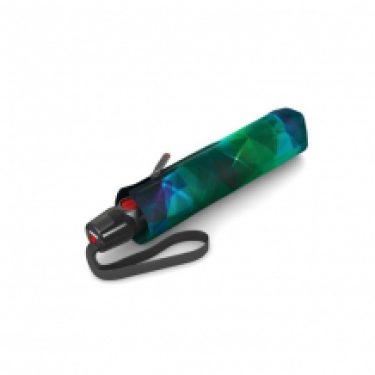 knirps autom folding umbrella jade;  closed