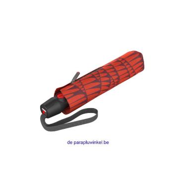 knirps autom folding umbrella Vibration red, closed