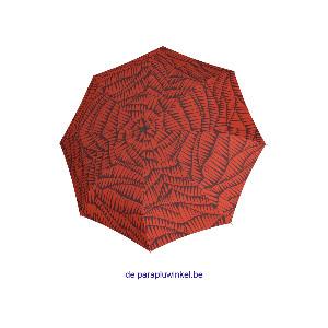 knirps autom folding umbrella Vibration red, open