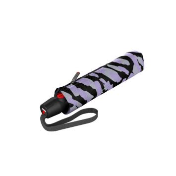 knirps folding umbrella camouflage lavender,  closed
