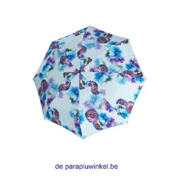 knirps automatic folding umbrella bloom, open