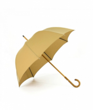 stick umbrella -sunshade yellow  , open