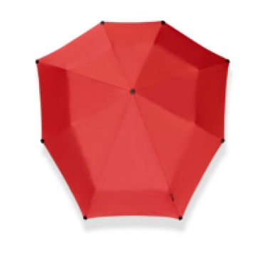 senz autom folding umbrella red topview