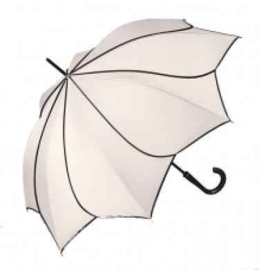 stick umbrella pierre cardin sunflower white/open