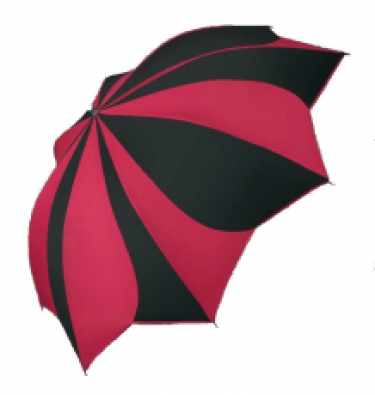 foldable umbrella pierre cardin sunflower black+white/open